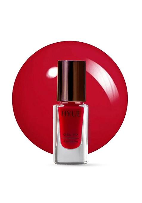 Hyue Gel Fx Nail Paint Fire Engine Red Fast Dry And Chip Resistant 14D Long Wear 8Ml