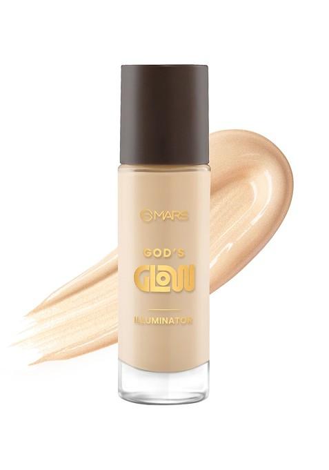 Mars Gods Glow Illuminator With Hyaluronic Acid Niacinamide 30Ml Natural 02