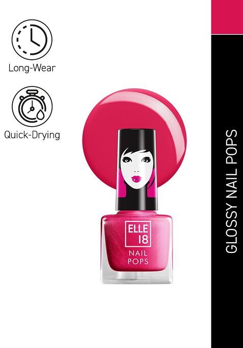 Elle 18 Nail Pops Long Lasting Polish Quick Dry Formula For Glossy Finish 5Ml 121