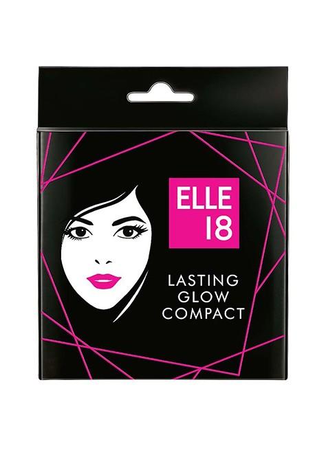 Elle 18 Lasting Glow Compact With Vit C E For 9Hr Oil Free Makeup Look 9G 04 Coral