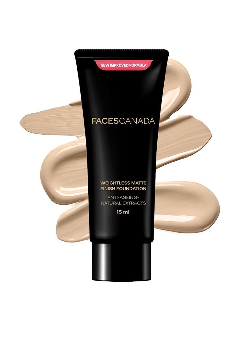 Faces Canada Weightless Matte Finish Anti Ageing Foundation 15 Ml Medium Natural 04