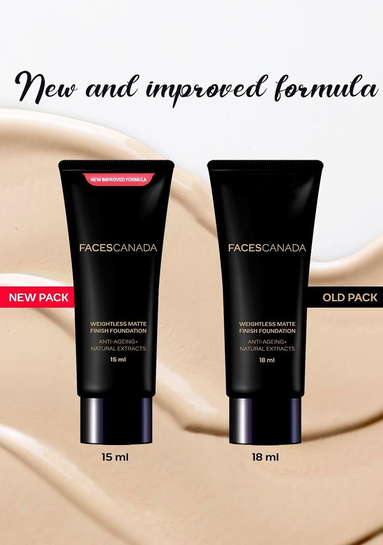 Faces Canada Weightless Matte Finish Anti Ageing Foundation 15 Ml Medium Natural 04