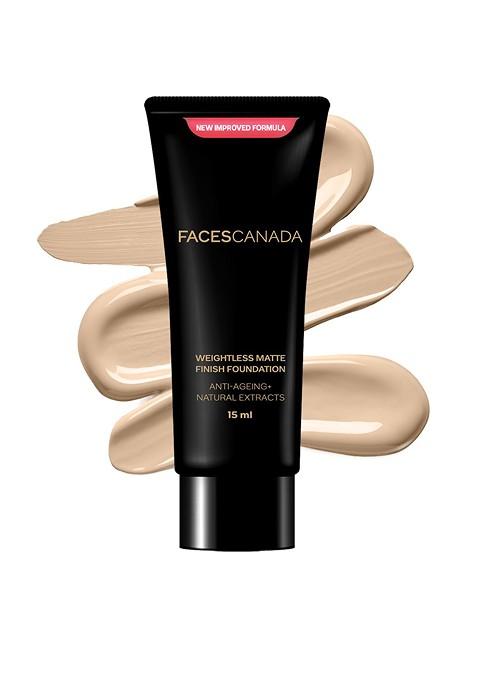 Faces Canada Weightless Matte Finish Anti Ageing Foundation 15 Ml Medium Natural 04
