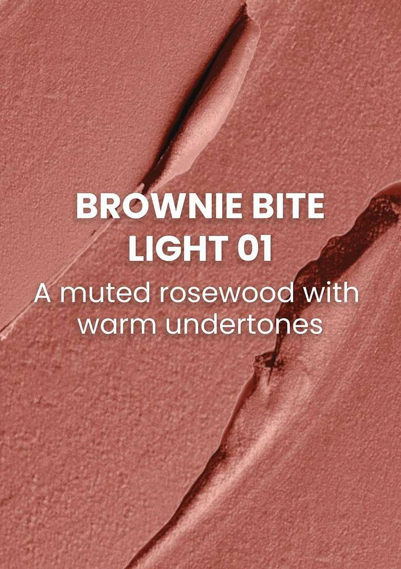 Typsy Beauty Cocoa Peptide Velvet Matte Lipstick 3 5G Brownie Bite Light 01 - Indya