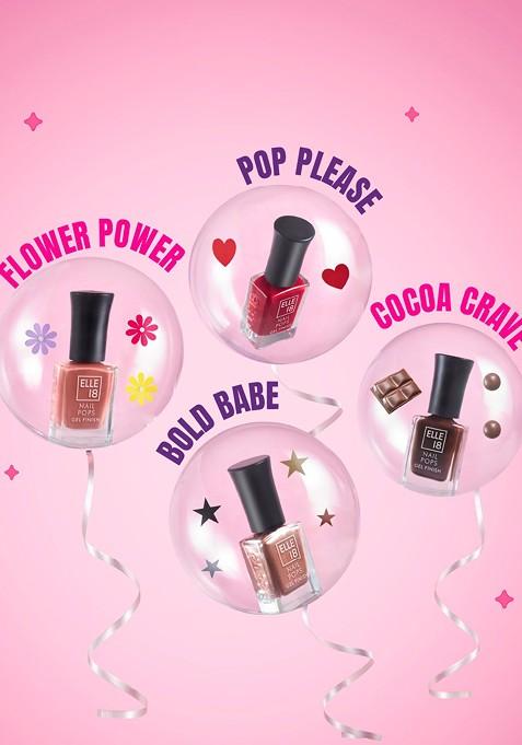 Elle 18 Gel Finish Long Lasting Chip Resistant Nail Pops 10Ml G21