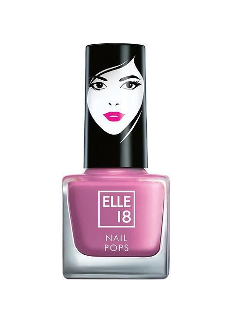 Elle 18 Nail Pops Long Lasting Polish Quick Dry Formula For Glossy Finish 5Ml 196