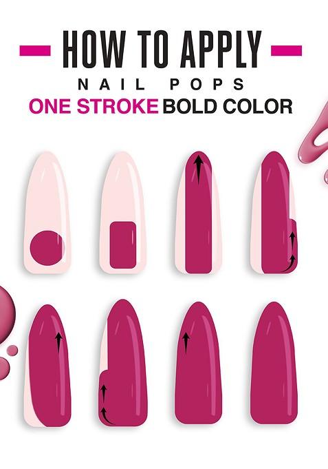 Elle 18 Nail Pops Long Lasting Polish Quick Dry Formula For Glossy Finish 5Ml 196