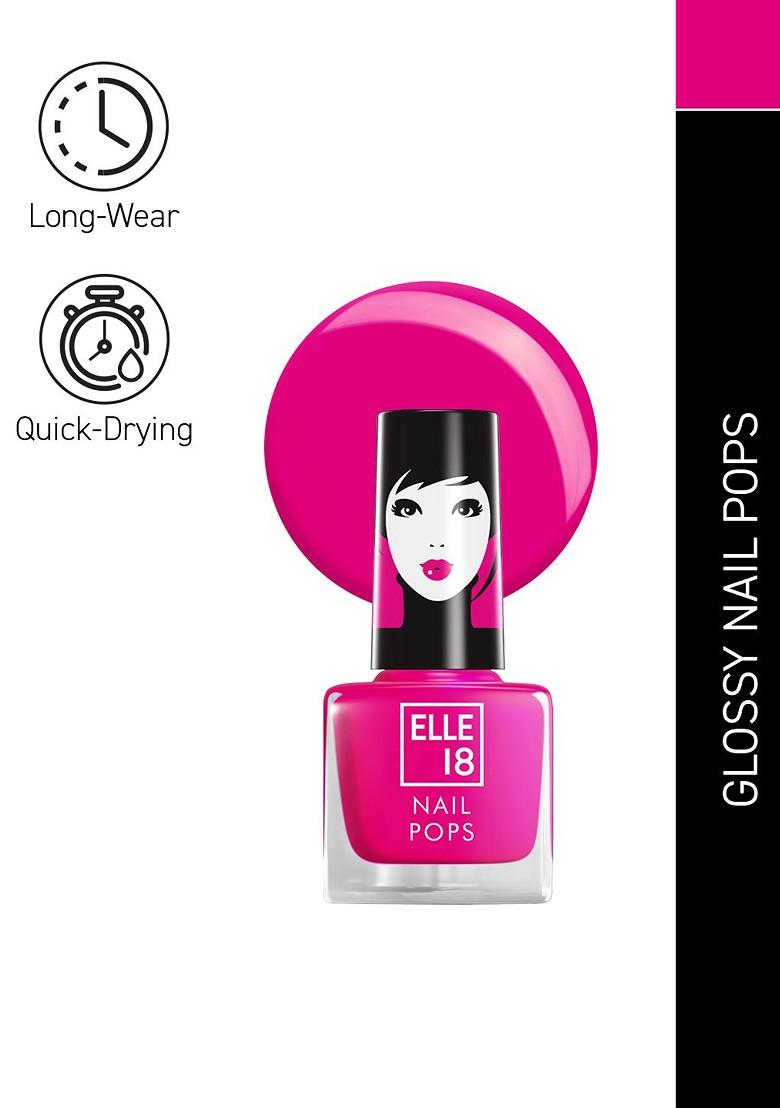 Elle 18 Nail Pops Long Lasting Polish Quick Dry Formula For Glossy Finish 5Ml 68