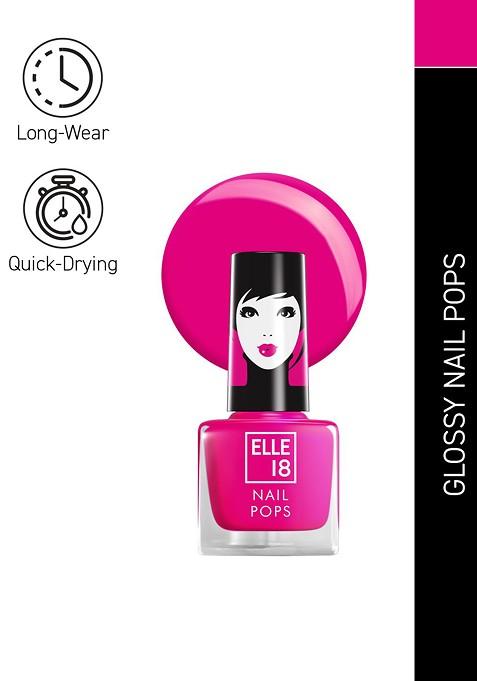 Elle 18 Nail Pops Long Lasting Polish Quick Dry Formula For Glossy Finish 5Ml 68