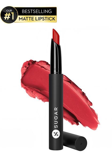 Sugar Matte Attack Transfer Proof Lipstick With Avocado Oil 2 G Spring Crimson 06