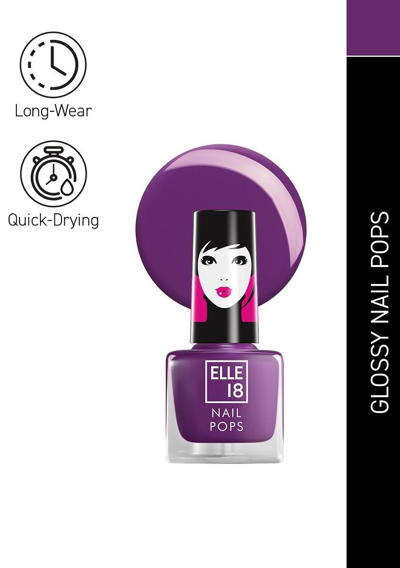 Elle 18 Nail Pops Long Lasting Polish Quick Dry Formula For Glossy Finish 5Ml 192