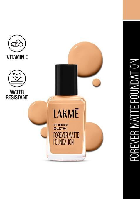 Lakme Forever Matte Lightweight Foundation With Vit E For Superior Coverage 27Ml Marble