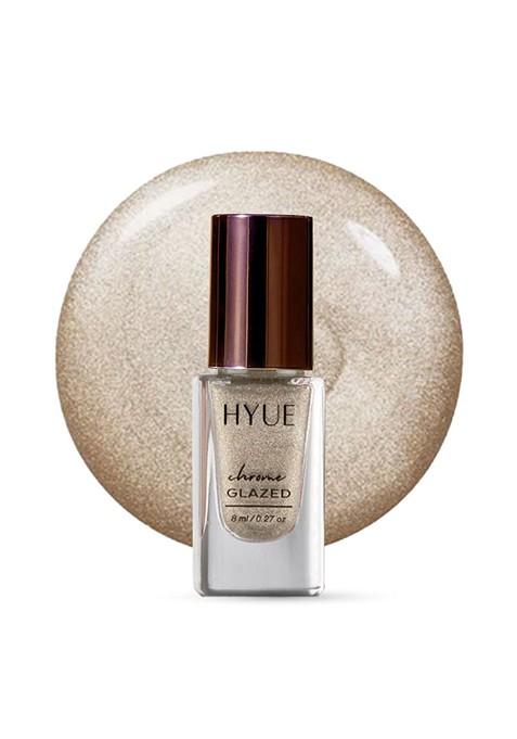 Hyue Chrome Glazed Nail Paint Icy Silver Quick Dry And Chip Resistant With Jojobal Oil