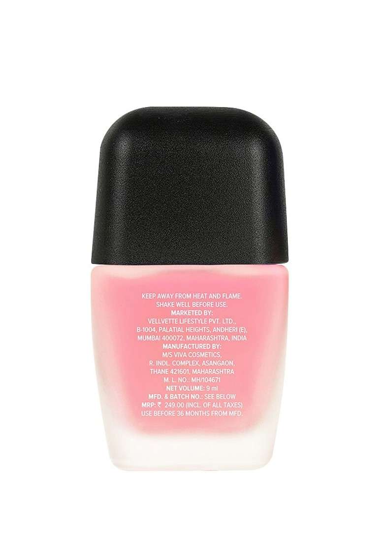 Sugar Tip Tac Toe Long Lasting Nail Lacquer Matte 9Ml Flamingo Flair 34 - Indya