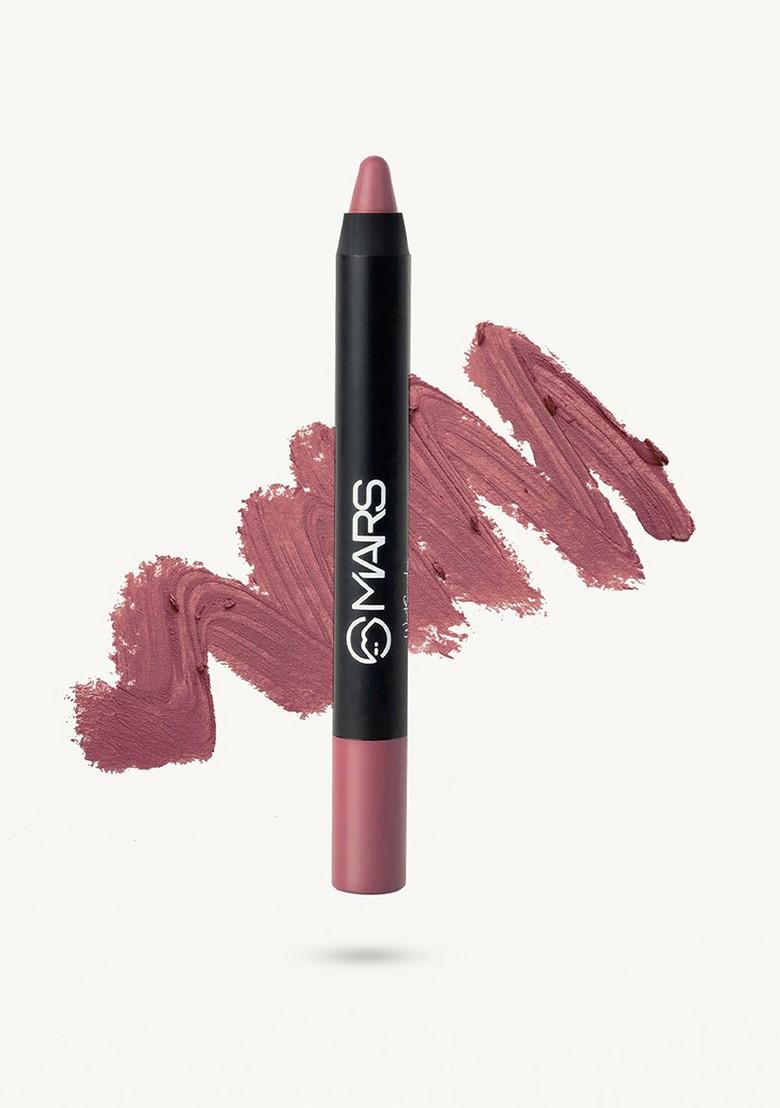 Mars Purple Won'T Smudge Budge Proof Matte Lip Crayon Lipstick Shade 9