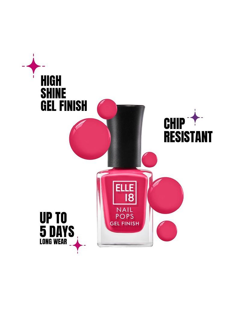 Elle 18 Gel Finish Long Lasting Chip Resistant Nail Pops 10Ml G12