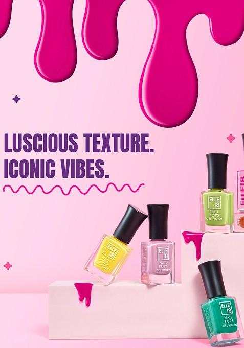 Elle 18 Gel Finish Long Lasting Chip Resistant Nail Pops 10Ml G12