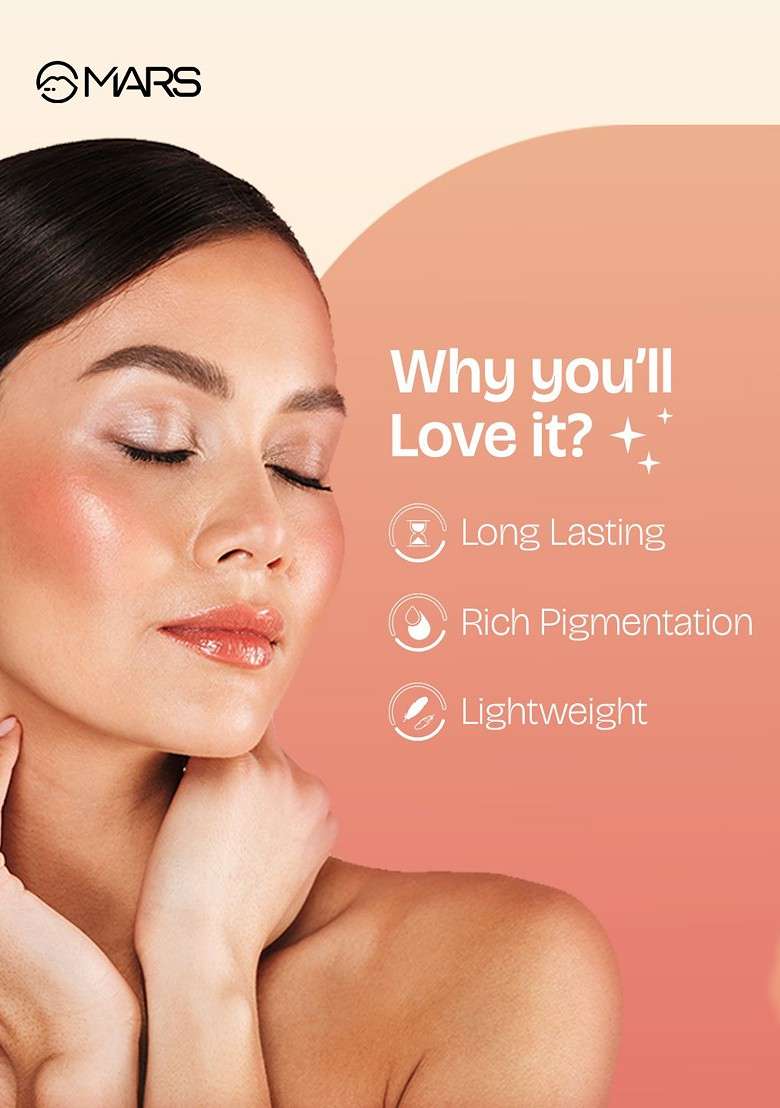 Mars Blush Hour Dewy Matte Finish Liquid 12 Ml 03 Sunkissed - Indya