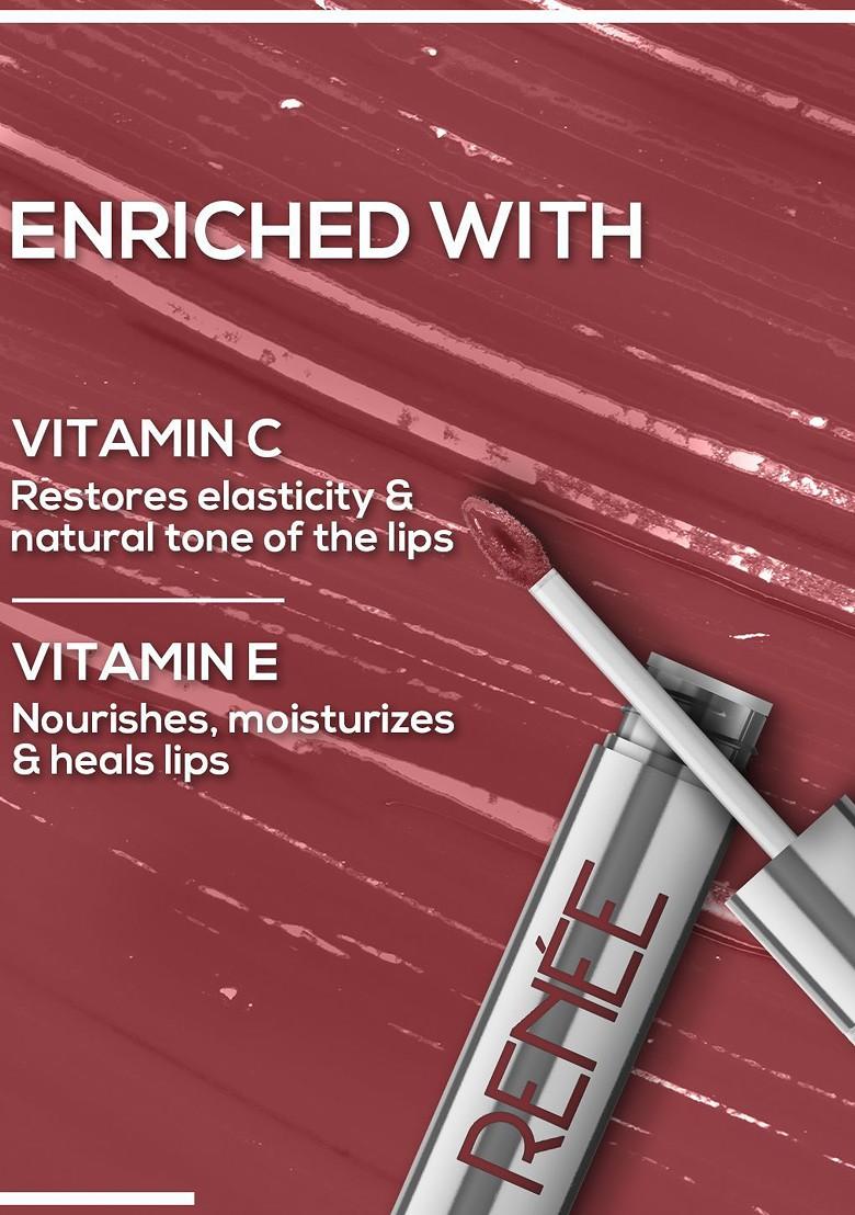 Renee Gloss Stay Transfer Proof Long Lasting Liquid Lip Color 3 5 Ml Nude Sia