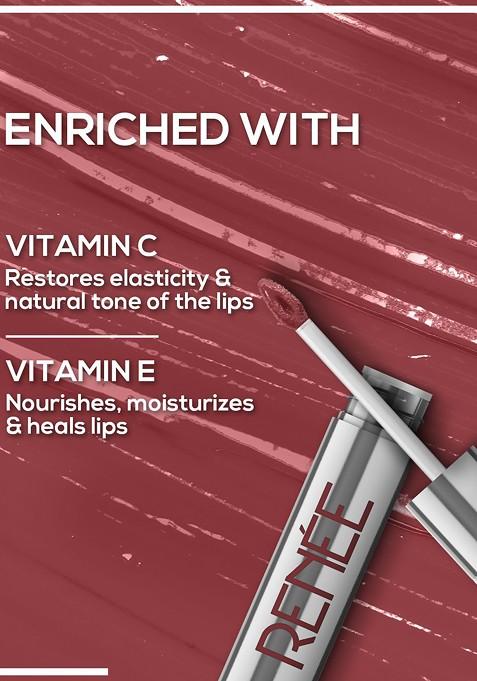 Renee Gloss Stay Transfer Proof Long Lasting Liquid Lip Color 3 5 Ml Nude Sia