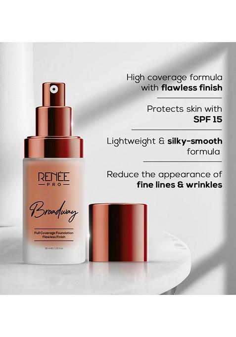 Renee Pro Broadway Lightweight Matte Finish Liquid Spf 15 Foundation 30 Ml Aura 07