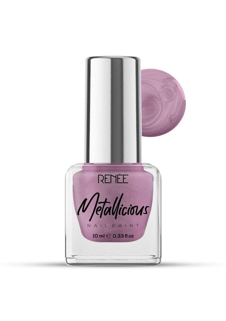 Renee Long Lasting Smooth Finish Metallicious Nail Paint 10Ml Tea Rose - Indya