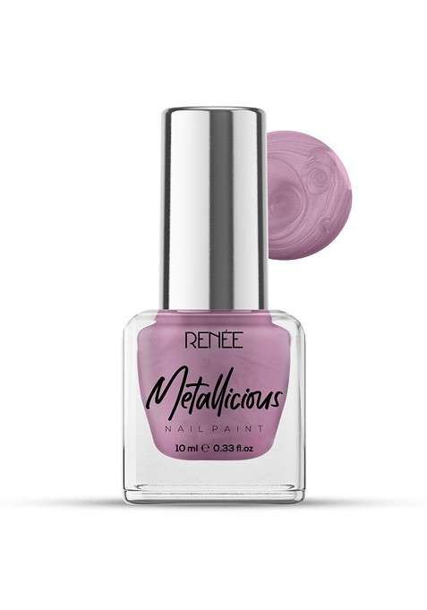 Renee Long Lasting Smooth Finish Metallicious Nail Paint 10Ml Tea Rose