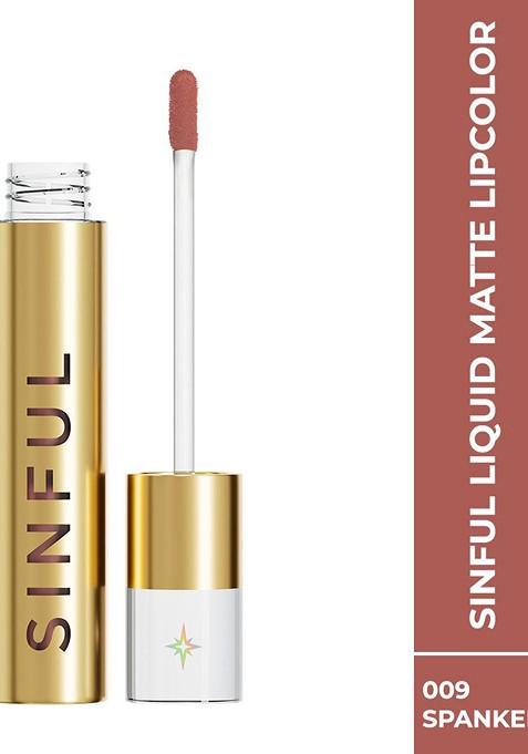 Colorbar Sinful Matte Non Transfer Liquid Lipstick 3 G Spanked 009