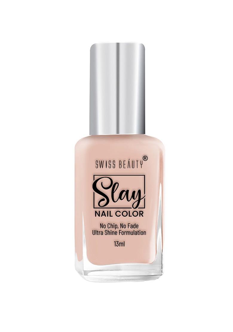 Swiss Beauty Slay Quick Dry Nail Polish With Ultra Shine Formula 13 Ml French Toast 04