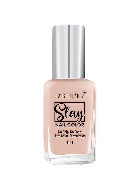 Swiss Beauty Slay Quick Dry Nail Polish With Ultra Shine Formula 13 Ml French Toast 04