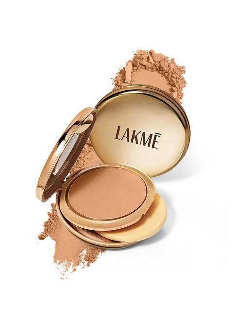 Lakme 9To5 Unreal Dual Cover Pressed Powder 2 In 1 Compact Foundation 9G 16 Sand