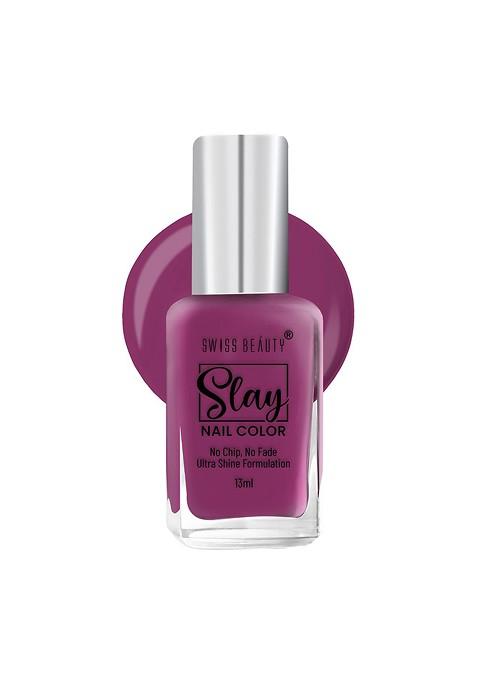 Swiss Beauty Slay Ultra Shine Formulation Nail Colour 13Ml Deep Pink 69