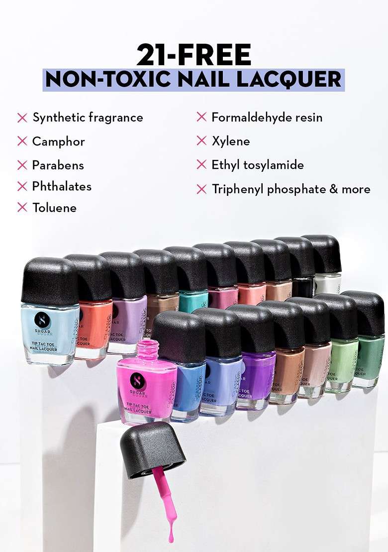 Sugar Tip Tac Toe Long Lasting Glossy Nail Lacquer 9Ml Sacred Sage 08 - Indya