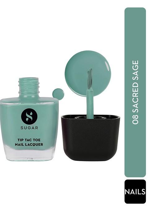 Sugar Tip Tac Toe Long Lasting Glossy Nail Lacquer 9Ml Sacred Sage 08