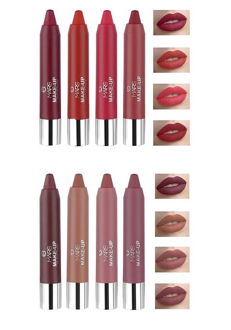 Mars Makeup Set Of 8 Smooth And Pigmented Pencil Lipstick 3 6Gm Each