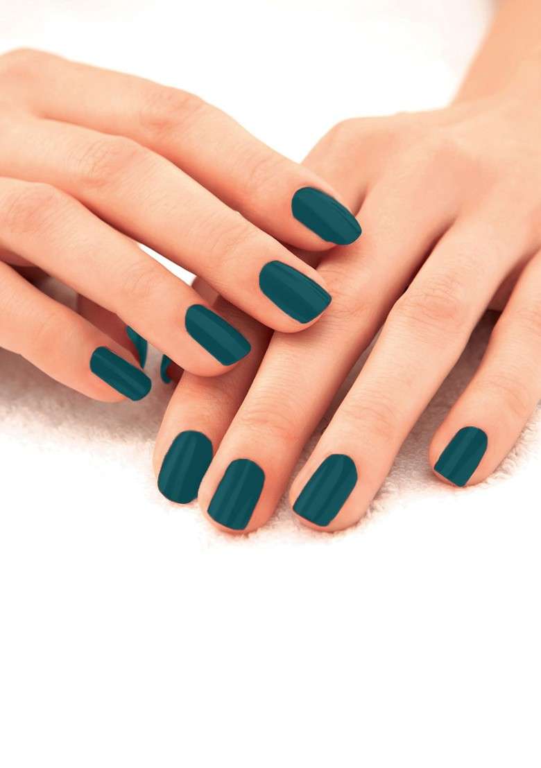 Lakme 9To5 Overtime Shine Glossy Long Lasting Quick Dry Nail Color 6Ml Emerald Power - Indya