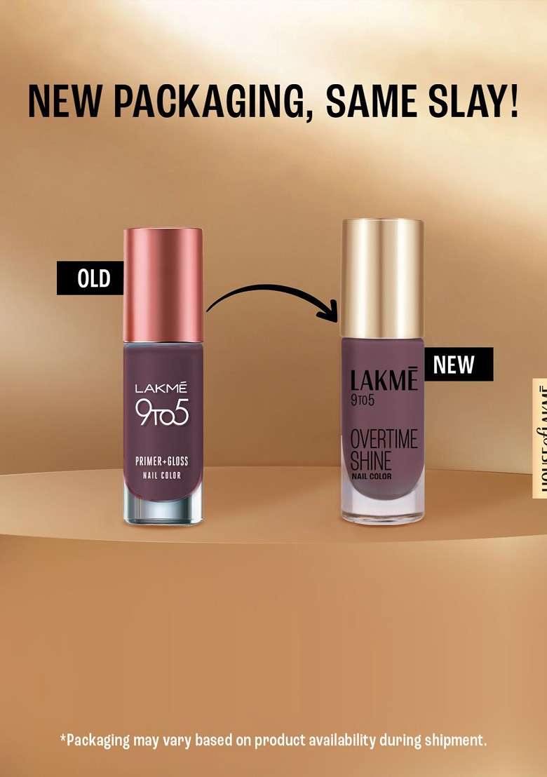 Lakme 9To5 Overtime Shine Glossy Long Lasting Quick Dry Nail Color 6Ml Emerald Power - Indya