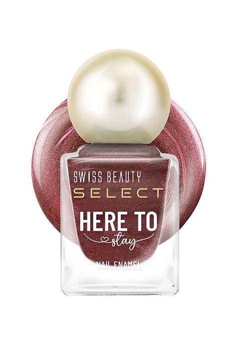 Swiss Beauty Here To Stay Waterproof Nail Enamel 12Ml Shimmy Brown 28