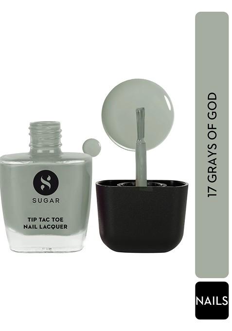 Sugar Tip Tac Toe Long Lasting Glossy Nail Lacquer 9Ml Grays Of God 17