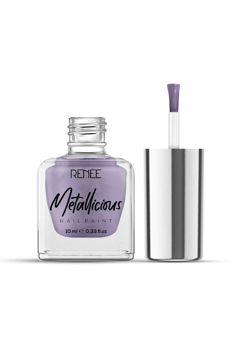 Renee Metallicious Long Lasting Nail Paint 10Ml Lilac Haze - Indya