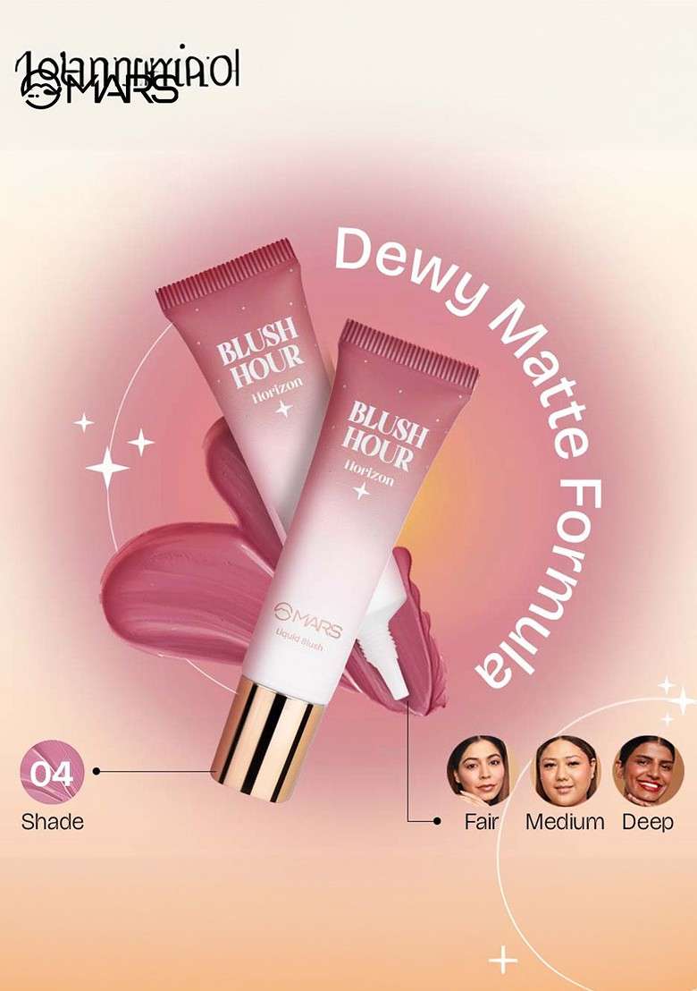 Mars Blush Hour Matte Finish Liquid 12Ml Horizon 04 - Indya
