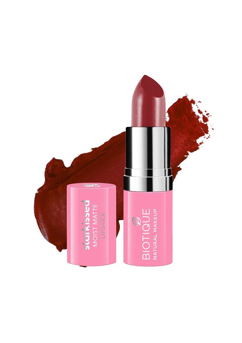 Biotique Natural Makeup Starkissed Blood Moon Moist Matte Lipstick P311