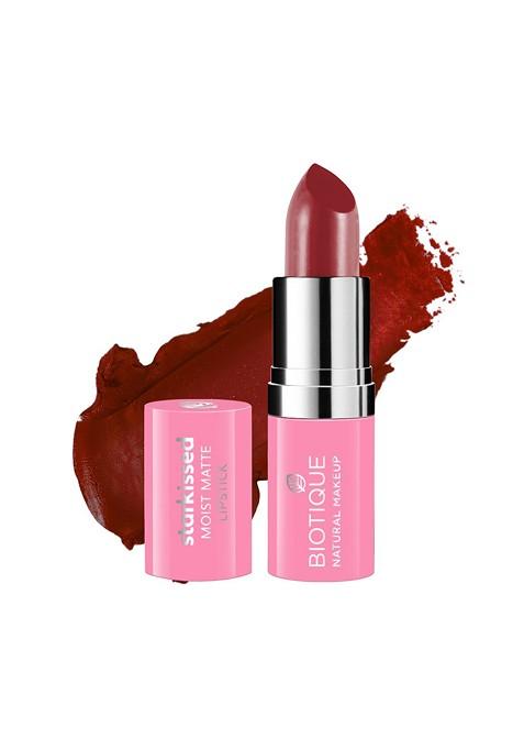 Biotique Natural Makeup Starkissed Blood Moon Moist Matte Lipstick P311