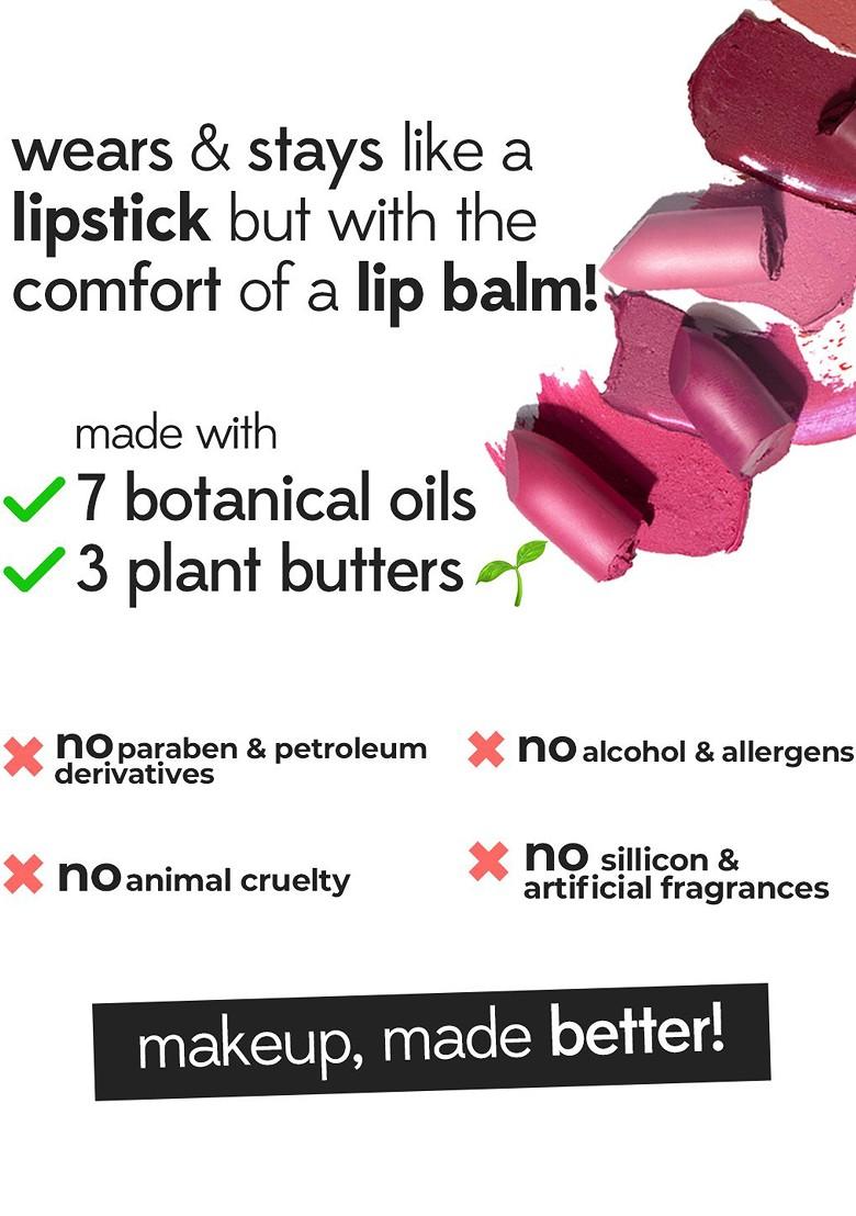 Ruby'S Organics Semi Matte Long Lasting Lipstick 3 7G Apricot