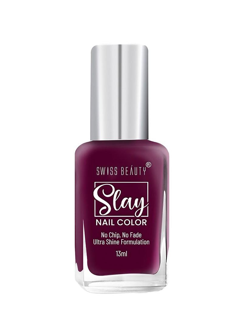 Swiss Beauty Slay Quick Dry Nail Color 13Ml The Purple 86