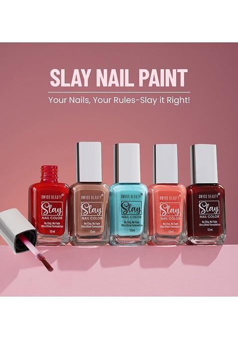 Swiss Beauty Slay Quick Dry Nail Color 13Ml The Purple 86