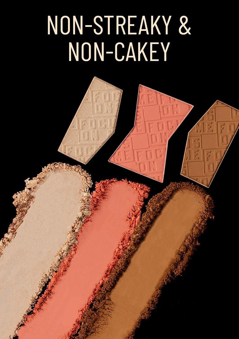 Pac Focus On Me High Pigmented 3 In 1 Blush Highlighter Palette Dark