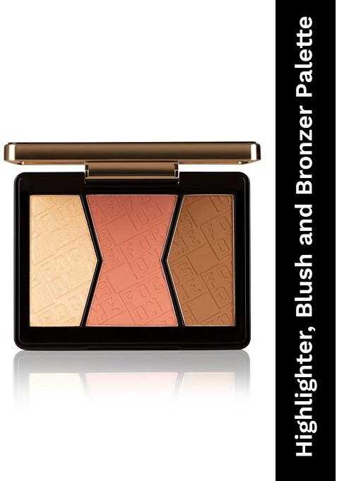 Pac Focus On Me High Pigmented 3 In 1 Blush Highlighter Palette Dark