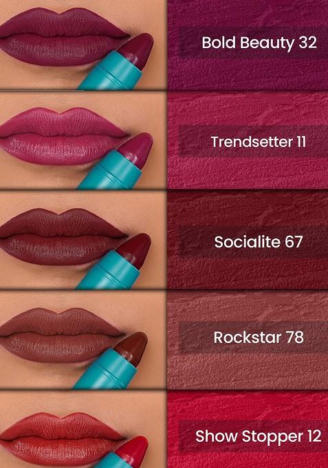 Parul Garg Set Of 5 Creamy Matte Lip Crayons Dusky Girl Favourites