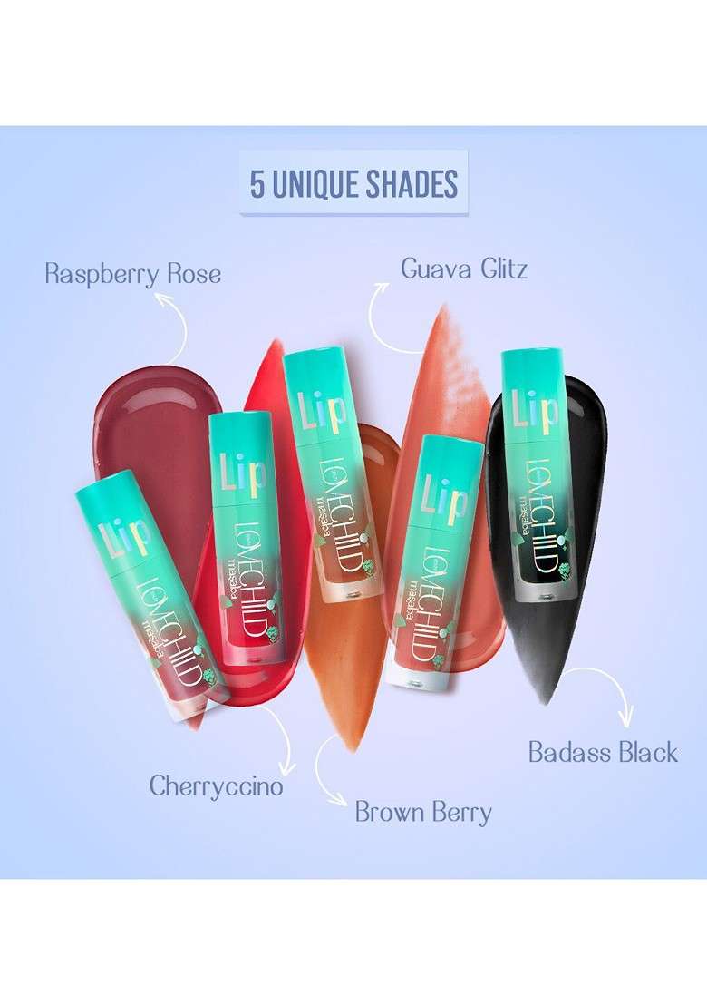 Lovechild Masaba Lip Gelato Tinted Oil With Shea Butter 5Ml Badass Black - Indya